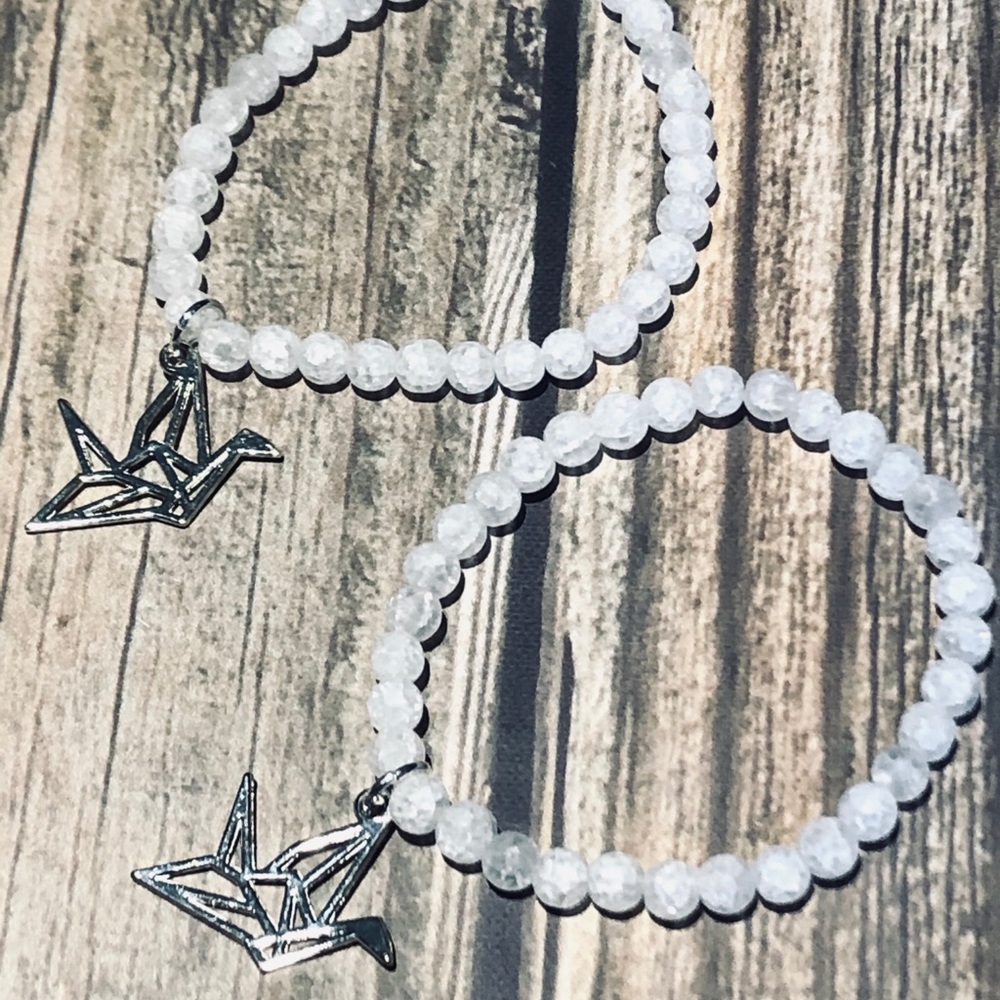 Paper Crane Stretch Bracelet
